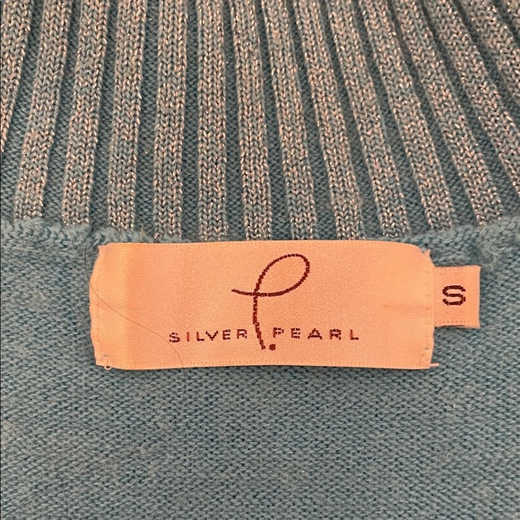 Vibrant Blue and Yellow Turtleneck Sweater Vest - Picture 3 of 5